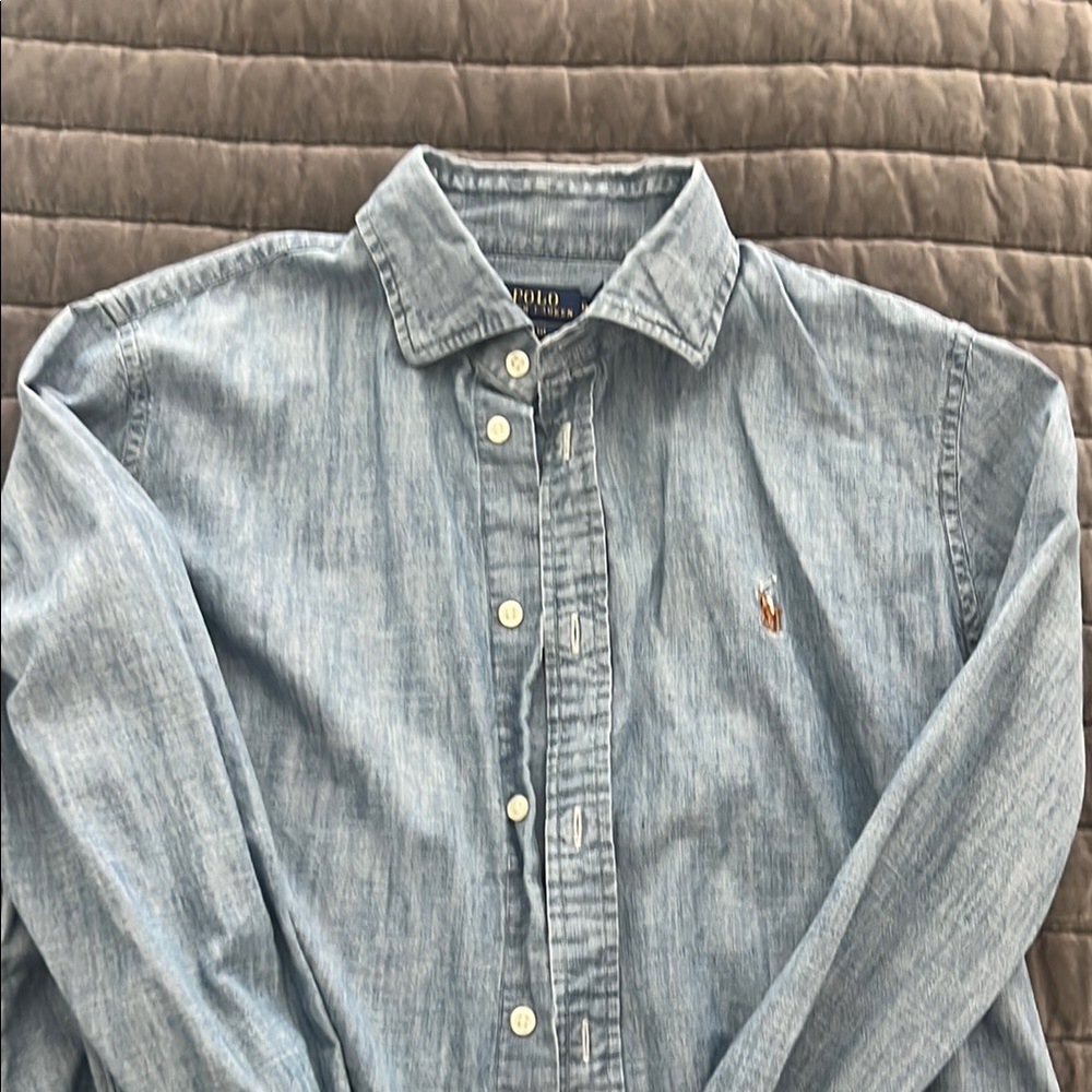 Polo by Ralph Lauren Men's Light Blue Button Down Shirt
